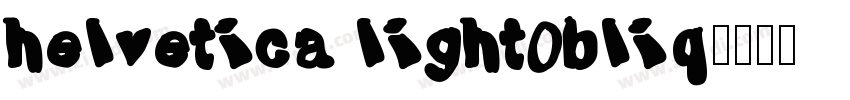 helvetica light0bliq字体转换